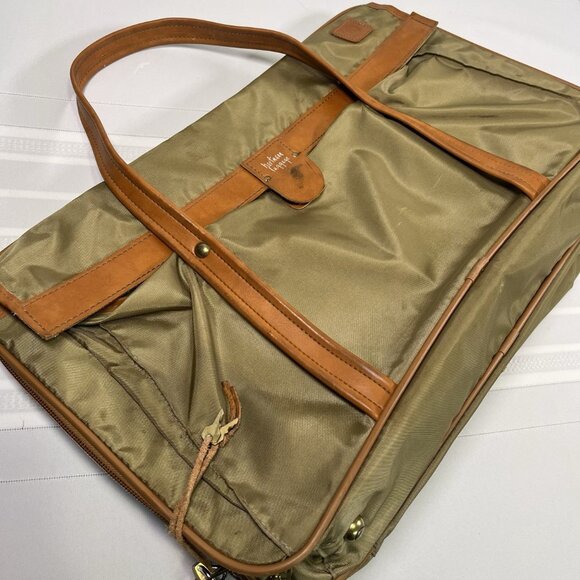 Hartmann Nylon Leather Trim Weekender Bag Luggage Garment Travel w/ Locks & Keys - Picture 3 of 13